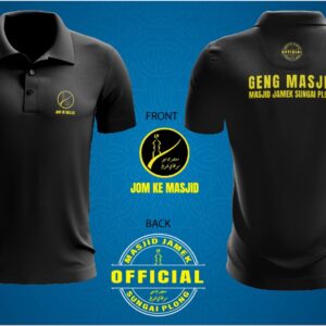 Baju T-Shirt Lelaki Geng Masjid Jamek Sungai Plong